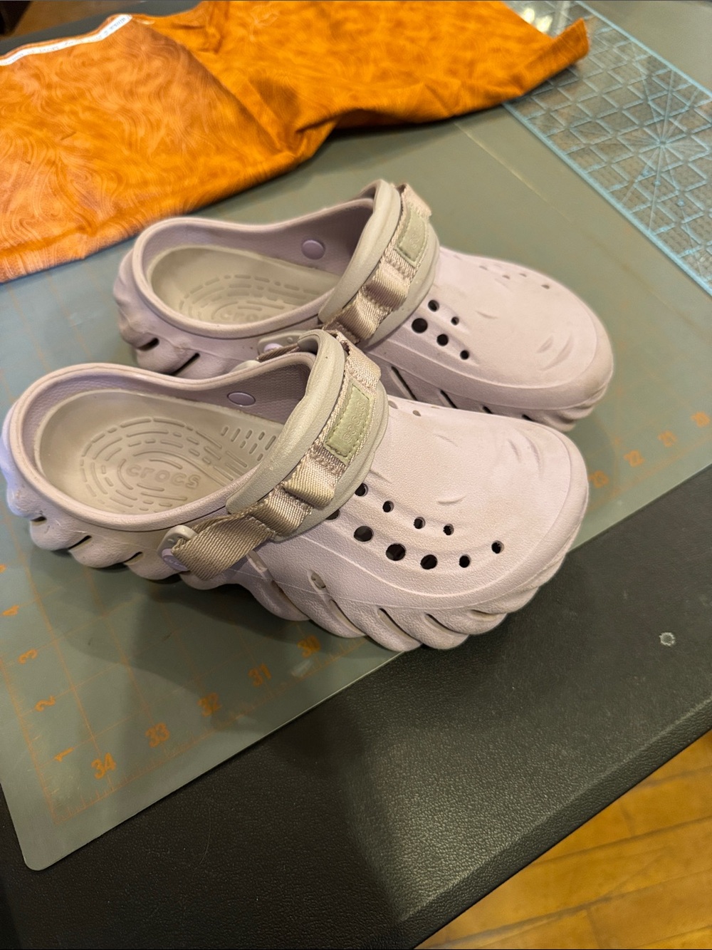CROCS Kids Lightweight Clog Sandals in Light Lavender